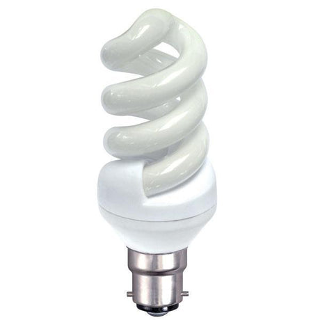 British Electric Lamps - FL-CP-EH9BC82/10 BEL - British Electric Lamps Bell Spiral 9W B22d Bayonet Cap Very Warm White