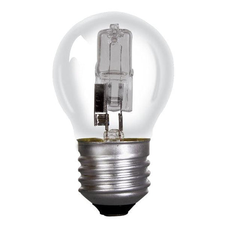 British Electric Lamps - FL-CP-H18RND45ESC BEL - British Electric Lamps Halogen 45mm Round Halogen Round 45mm 240 Volts 18 Watts ES Clear Golf Ball Part Number = 5219