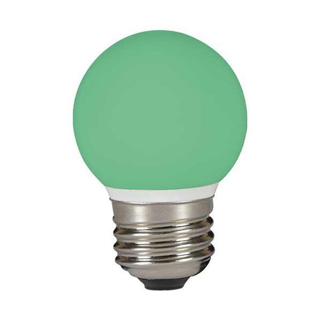 British Electric Lamps - FL-CP-LRND45ESG BEL - British Electric Lamps Coloured LED R45 LED 45mm Round 1W E27 Green BELL Part Number = 5088