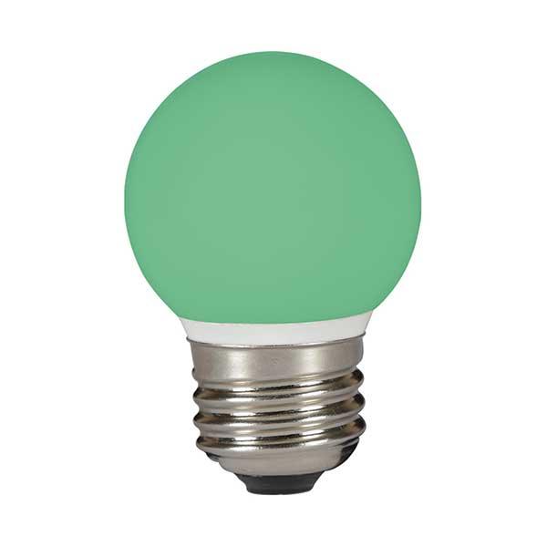 British Electric Lamps - FL-CP-LRND45ESG BEL - British Electric Lamps Coloured LED R45 LED 45mm Round 1W E27 Green BELL Part Number = 5088