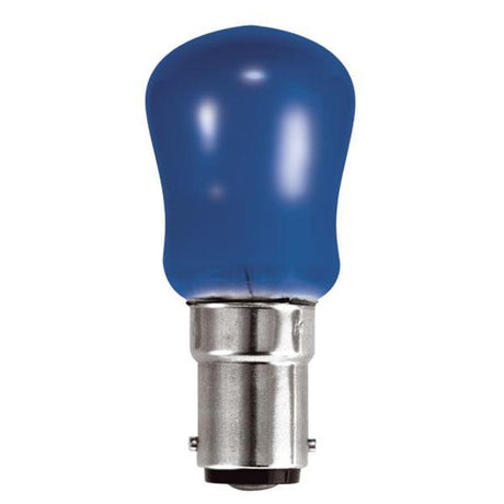 British Electric Lamps - FL-CP-PYG15SBCB BEL - British Electric Lamps Pygmy 240V 15W SBC B15d Small Bayonet Cap Blue