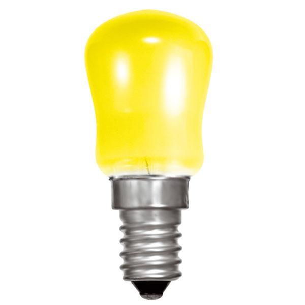 British Electric Lamps - FL-CP-PYG15SESY BEL - British Electric Lamps Pygmy 240V 15W SES E14 Small Edison Screwed Cap Yellow