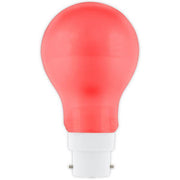 Calex - FL-CP-L1BCR CLX - Calex Calex Calex LED GLS A60 240V 1W 12lm BC Red B22d Bayonet BC Red