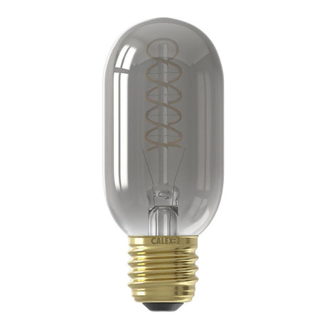 Calex - FL-CP-L4SET/EST/DIM 45X110 CALX - Calex 1001001700 LED Filament Tubular Lamp 4W ES 45x110mm Titanium 1800K Dimmable Calex LED E27/BC Tubular LED Lamps