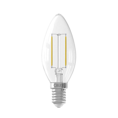 Calex - FL-CP-LCND2SESCVWW CALX - Calex LED Candle 240V 2W (25W eq.) E14 2700K Clear MPN = 1101000600