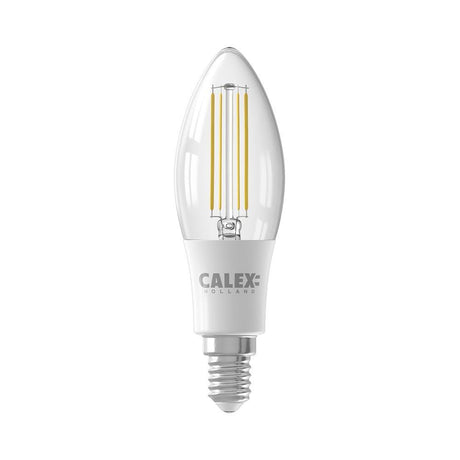 Calex - FL-CP-LCND4SESCVWW/DIM CLX - Calex Calex LED Candles LED Candle 240V 4W E14 Clear Dimmable Part Number = 474506