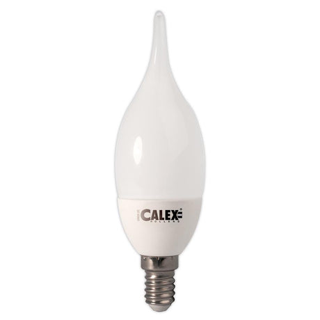 Calex - FL-CP-LCV3SESOVWW CLX - Calex Calex Filament Bent-Tipped Candle 240V 3W E14 Small Edison Screwed Cap 2700K Opal