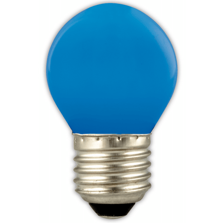 Calex - FL-CP-LRND45ESB CLX - Calex LED P45 240V 1W E27 Edison Screwed Cap BLUE