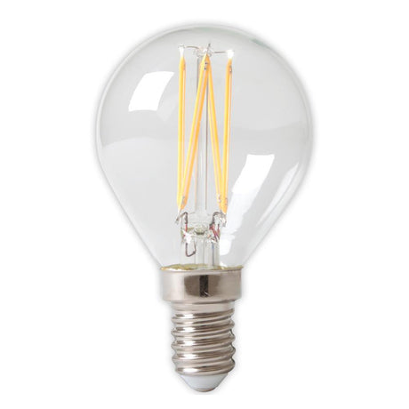 Calex - FL-CP-LRND45SESC/3.5VWW/DIM CALX - Calex 1101004500 Calex Filament P45 240V 3.5W (25W eq.) E14 2700K Clear Dimmable LED 45mm Round LED Lamps