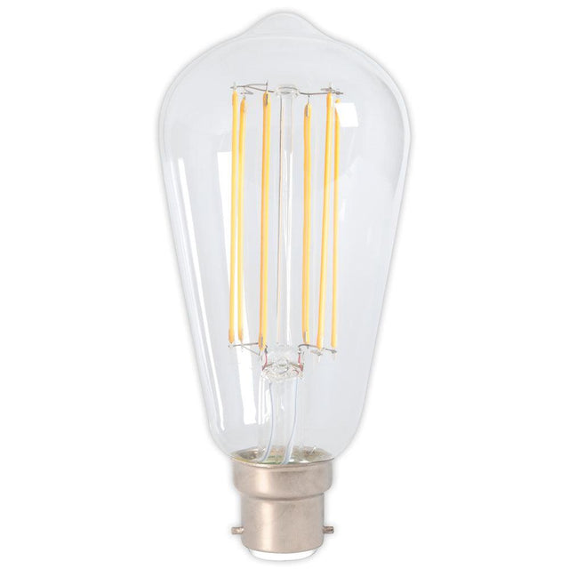 Calex - FL-CP-LSQ3.5BCC/UWW/DIM CLX - Calex Calex LED ST64 Calex LED Filament ST64 Lamp 3.5W (25W eqv.) B22d Clear 2300K Dimmable Part Number = 1101001700