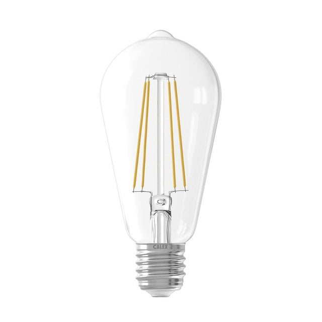 Calex - FL-CP-LSQ6ESC/DIM CLX - Calex Calex LED Long Filament Squirrel Cage 6W 240V E27 Clear ST64 Dimmable MPN = 425418