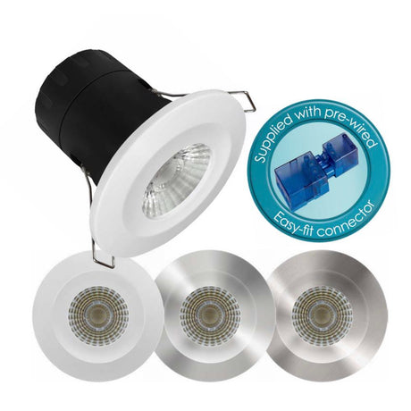 Crompton Lamps - FL-CP-11274 CRO - Crompton Lamps Crompton LED Fittings LED Firesafe Eco Downlight 6W 3000K Dimmable Part Number = 11274