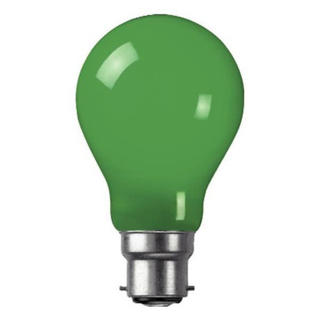 Crompton Lamps - FL-CP-15BCG CRO - Crompton Lamps GLS 240V 15W B22d Bayonet Cap GREEN Colourglazed