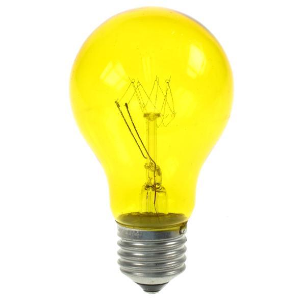 Crompton Lamps - FL-CP-15ESTY CRO - Crompton Lamps Light Bulb 240V 15 Watt ES E27 Edison Screwed Cap T-YELLOW