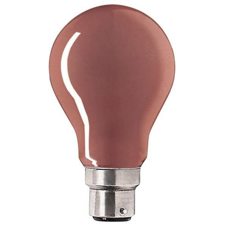 Crompton Lamps - FL-CP-25BCR CR - Crompton Lamps Light Bulb 240V 25 Watt BC B22d Bayonet Cap RED