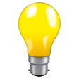 Crompton Lamps - FL-CP-25BCY CRO - Crompton Lamps Crompton Lamps GLS 240V 25W B22d Yellow B22d Bayonet BC Yellow