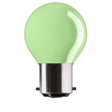 Crompton Lamps - FL-CP-25RND45BCG CRO - Crompton Lamps RND45 240V 25W BC B22d Bayonet Cap GREEN