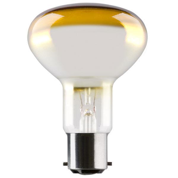 Crompton Lamps - FL-CP-60R80BCA CRO - Crompton Lamps R80 240V 60W B22d Bayonet Cap AMBER