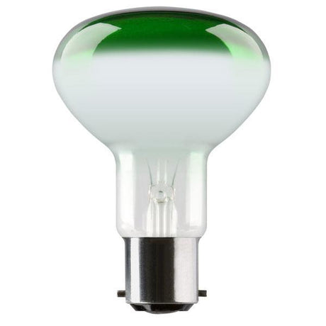 Crompton Lamps - FL-CP-60R80BCG CRO - Crompton Lamps R80 240V 60W B22d Bayonet Cap GREEN