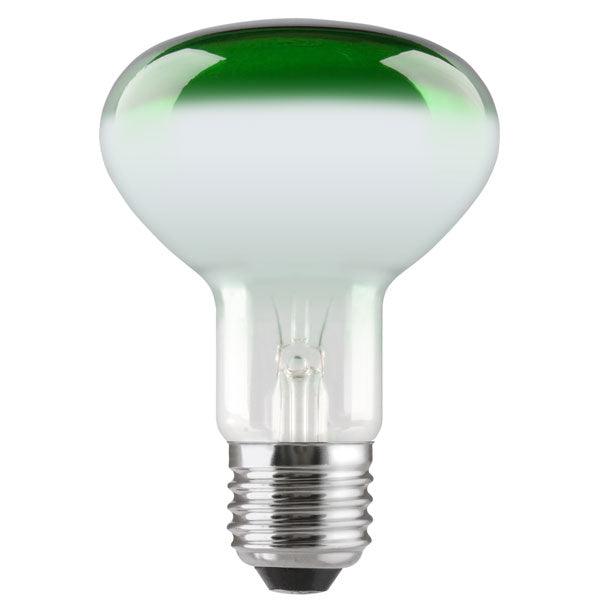 Crompton Lamps - FL-CP-60R80ESG CRO - Crompton Lamps R8060GES R80 240V 60W ES GREEN Reflectors Lamps