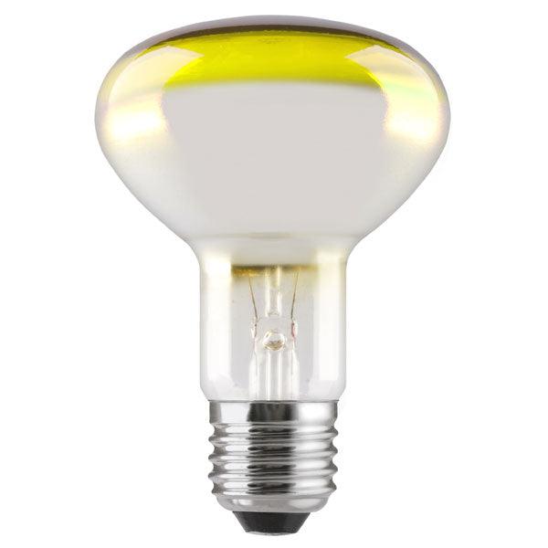 Crompton Lamps - FL-CP-60R80ESY CRO - Crompton Lamps R8060YES R80 240V 60W E27 YELLOW Reflectors Lamps