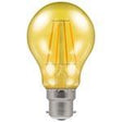 Crompton Lamps - FL-CP-L4.5BCY CRO - Crompton Lamps LED Filament Harlequin GLS 4.5W 240V BC Yellow - Manufacturers part Number = 13797EAN Number = 5055579313797