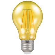 Crompton Lamps - FL-CP-L4.5ESY CRO - Crompton Lamps 13803 LED Filament Harlequin GLS 4.5W 240V ES Yellow LED GLS LED Lamps