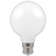 Crompton Lamps - FL-CP-L7RND95BCO/DIM CRO - Crompton Lamps Crompton 7W LED G95 Opal Globe 2700K B22d Bayonet Cap Dimmable