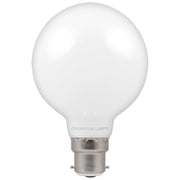 Crompton Lamps - FL-CP-L7RND95BCO/DIM CRO - Crompton Lamps Crompton 7W LED G95 Opal Globe 2700K B22d Bayonet Cap Dimmable