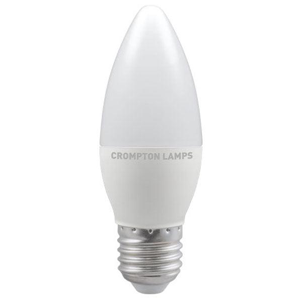 Crompton Lamps - FL-CP-LCND5ESOCW/DIM CRO - Crompton Lamps Crompton LED Candle Thermal Plastic 5W ES 4000K Cool White Opal Dimmable MPN = 13513