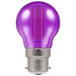 Crompton Lamps - FL-CP-LRND45BCPU/4.5HAR CRO - Crompton Lamps LED Round 45mm BC 4.5W (25W) Purple Harlequin - Manufacturers part Number = 13896EAN Number = 5055579313896