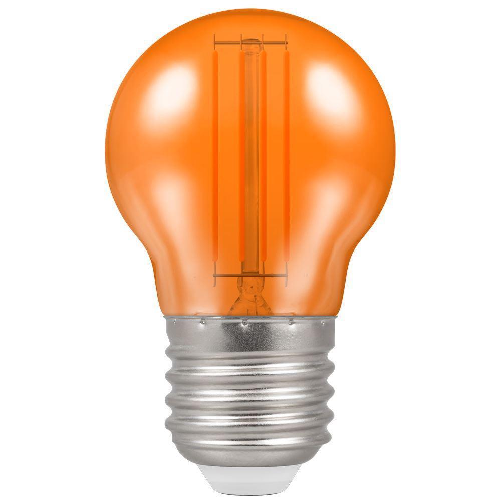 Crompton Lamps FL-CP-LRND45ESA/4.5HAR CRO - Crompton Lamps LED Round 45mm ES 4.5W (25W) Orange Harlequin MPN = 13865