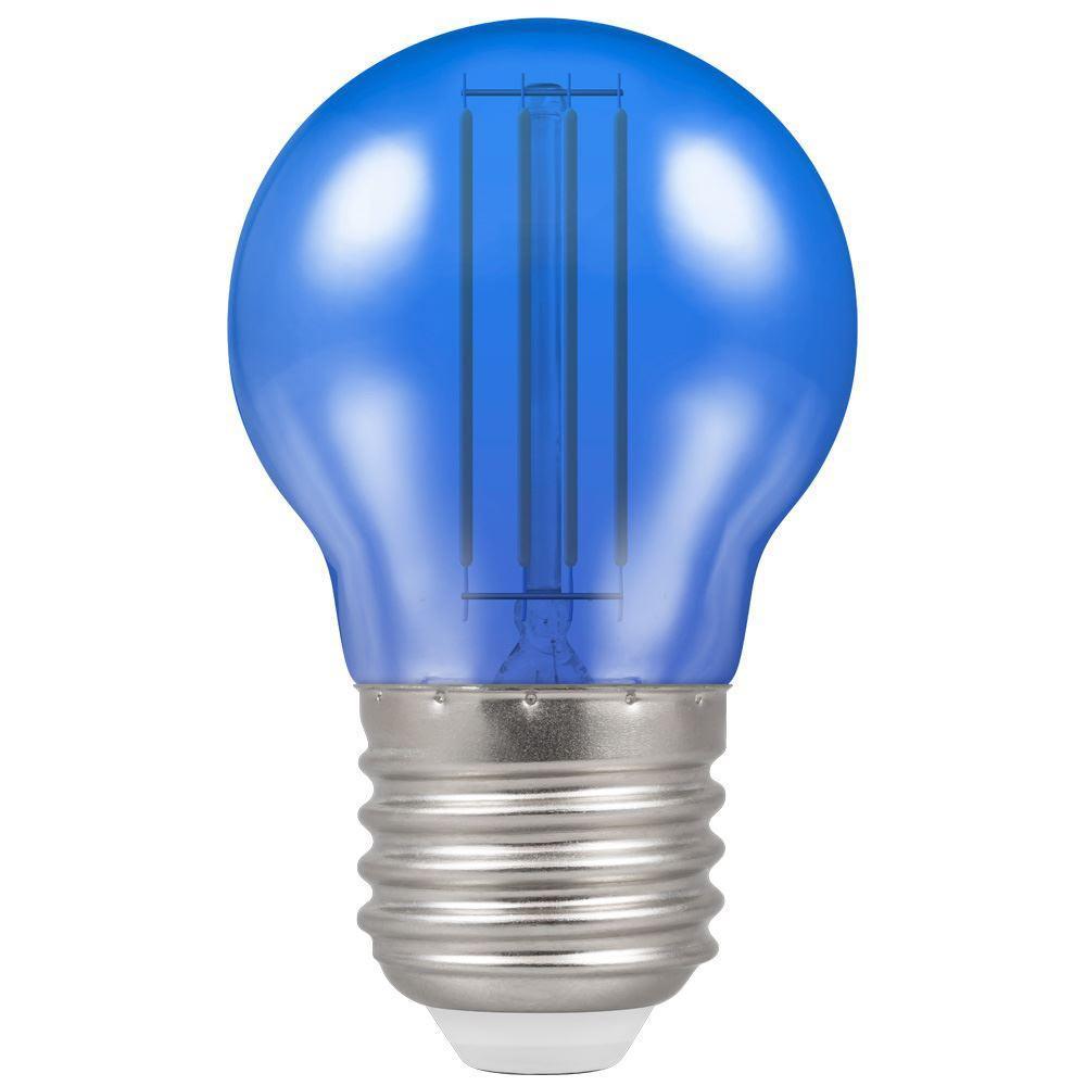 Crompton Lamps - FL-CP-LRND45ESB/4.5HAR CRO - Crompton Lamps LED Round 45mm ES 4.5W (25W) Blue Harlequin MPN = 13827