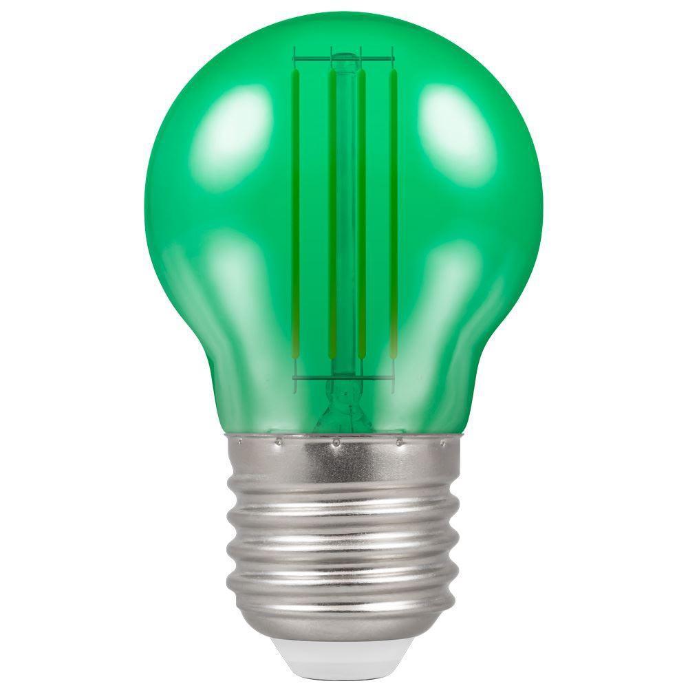 Crompton Lamps - FL-CP-LRND45ESG/4.5HAR CRO - Crompton Lamps LED Round 45mm ES 4.5W (25W) Green Harlequin MPN = 13841