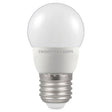 Crompton Lamps - FL-CP-LRND45ESO/5.5DL/DIM CRO - Crompton Lamps Crompton LED 45mm Round Thermal Plastic 5.5W ES E27 Edison Screwed Cap 6500K Daylight Opal Dimmable