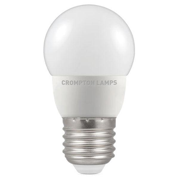 Crompton Lamps - FL-CP-LRND45ESO/5CW/DIM CRO - Crompton Lamps LED 45mm Round Thermal Plastic 5W (40W) E27 4000K Opal Dimmable MPN = 13605