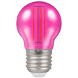 Crompton Lamps - FL-CP-LRND45ESP/4.5HAR CRO - Crompton Lamps LED Round 45mm ES 4.5W (25W) Pink Harlequin MPN = 13889