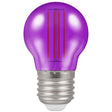 Crompton Lamps - FL-CP-LRND45ESPU/4.5HAR CRO - Crompton Lamps LED Round 45mm ES 4.5W (25W) Purple Harlequin MPN = 13902