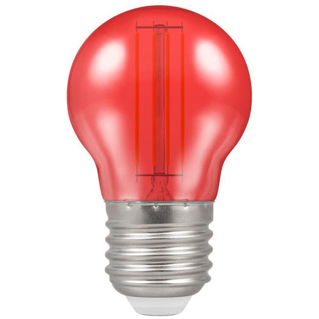 Crompton Lamps - FL-CP-LRND45ESR/4.5HAR CRO - Crompton Lamps LED Round 45mm ES 4.5W (25W) Red Harlequin MPN = 13926