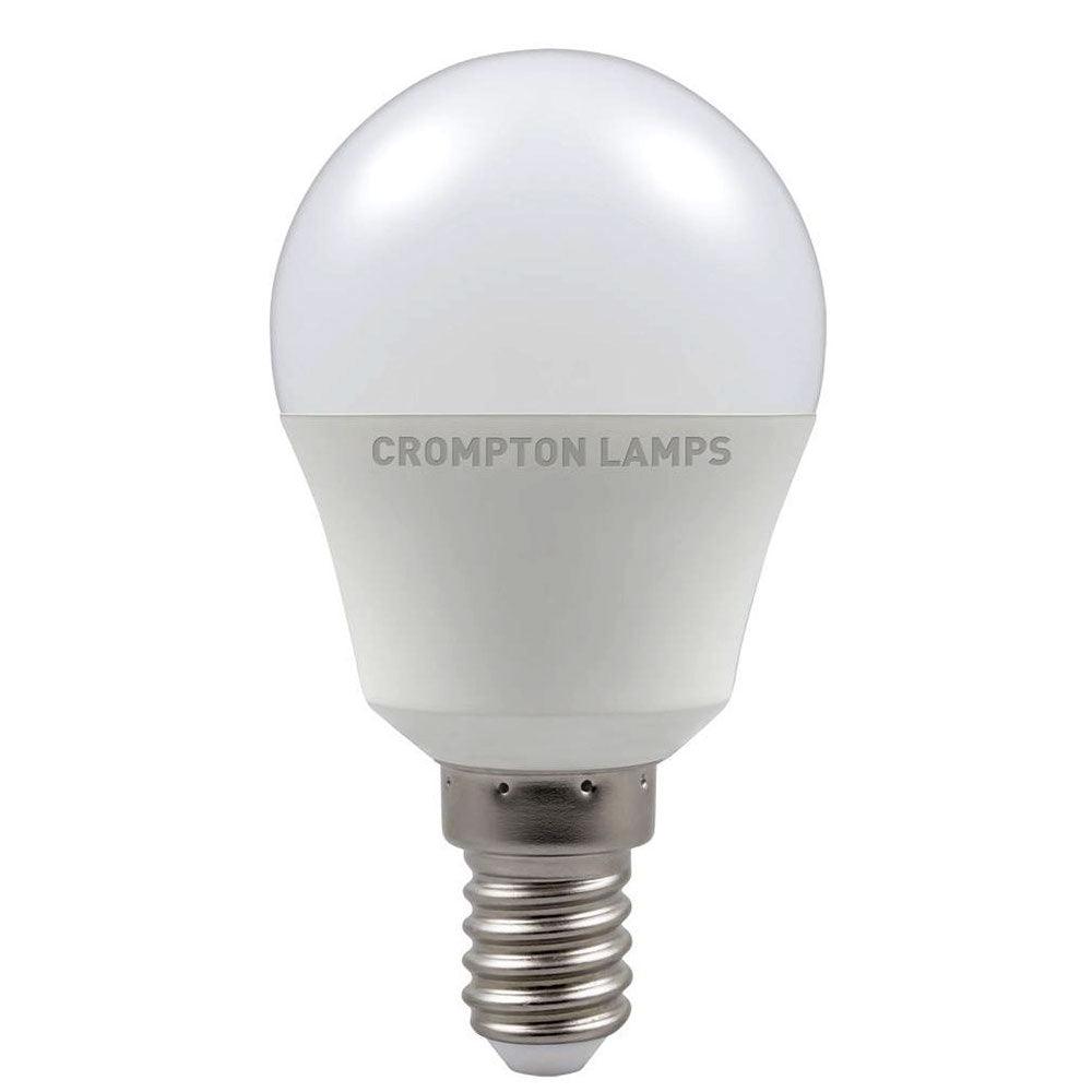 Crompton Lamps - FL-CP-LRND45SESO/5.5VWW CROM - Crompton Lamps Crompton LED 45mm Rounds Crompton LED 45mm Round Thermal Plastic 5.5W SES 2700K Very Warm White Opal Part Number = 11526