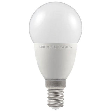 Crompton Lamps - FL-CP-LRND45SESO/5CW/DIM CRO - Crompton Lamps LED 45mm Round Thermal Plastic 5W (40W) E14 4000K Opal Dimmable MPN = 13612