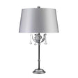 Elstead Lighting - AML-TL-BLK-SIL - Elstead Lighting Table Lamp from the Amarilli range. Amarilli 1 Light Table Lamp Product Code = AML-TL-BLK-SIL