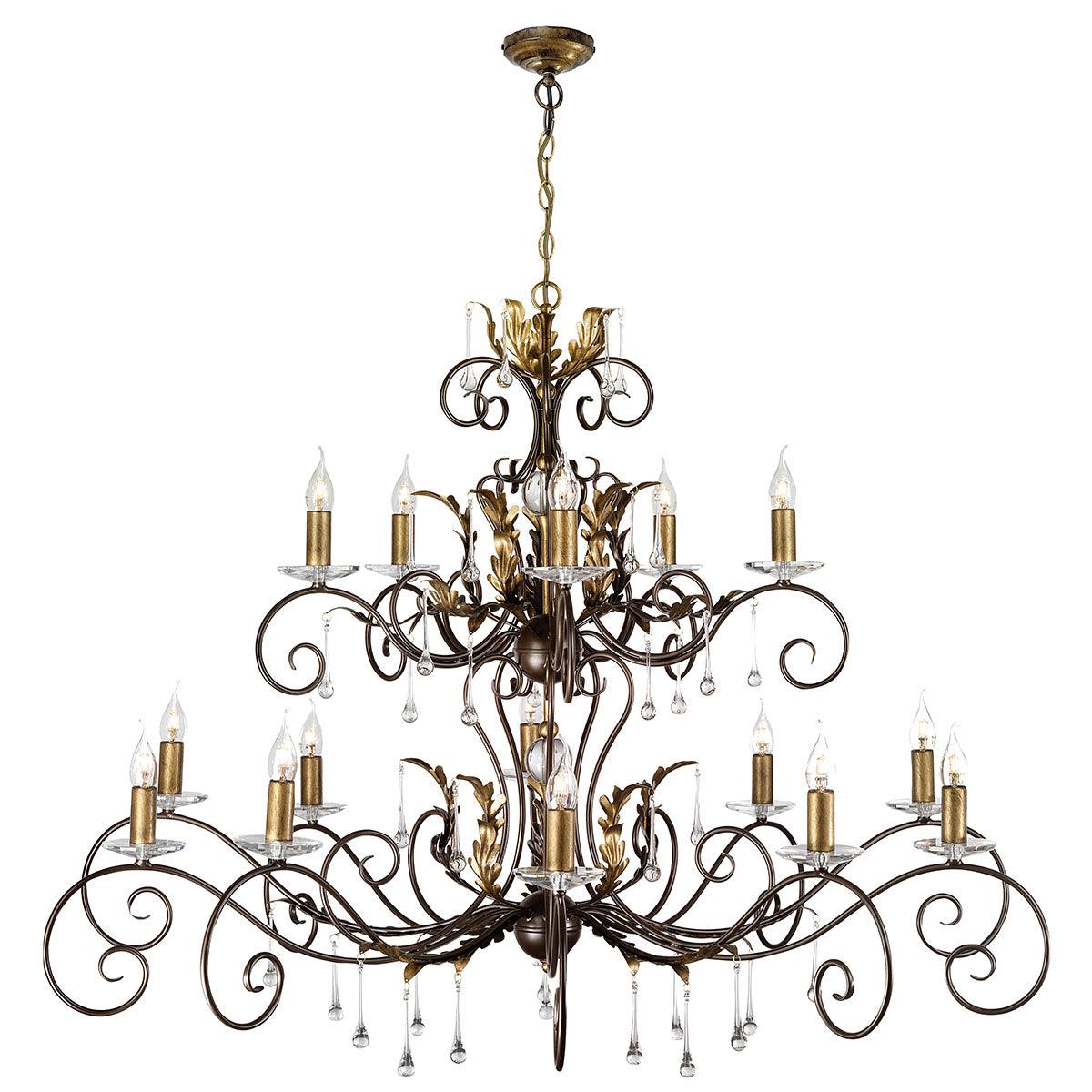 Elstead Lighting - AML15-BRONZE - Elstead Lighting Chandelier from the Amarilli range. Amarilli 15 Light Chandelier Product Code = AML15-BRONZE