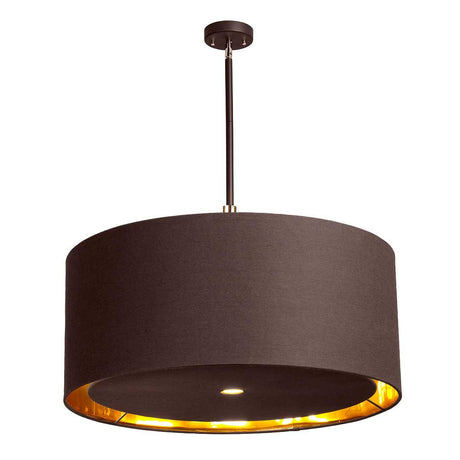 Elstead Lighting - BALANCE-PXL-BRPB - Elstead Lighting Pendant from the Balance range. Balance 4 Light Extra Large Pendant - Brown and Polished Brass Product Code = BALANCE-PXL-BRPB