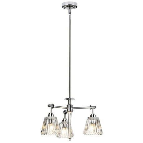 Elstead Lighting - BATH-AGATHA3P-PC - Elstead Lighting Pendant from the Agatha range. Agatha 3 Light Pendant Product Code = BATH-AGATHA3P-PC