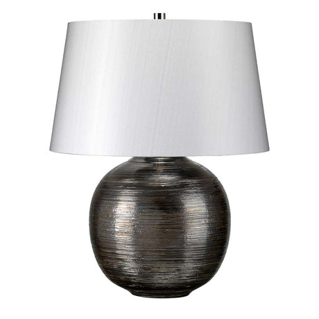 Elstead Lighting - CAESAR-TL-SIL - Elstead Lighting Table Lamp from the Caesar range. Caesar 1 Light Table Lamp - Silver Product Code = CAESAR-TL-SIL