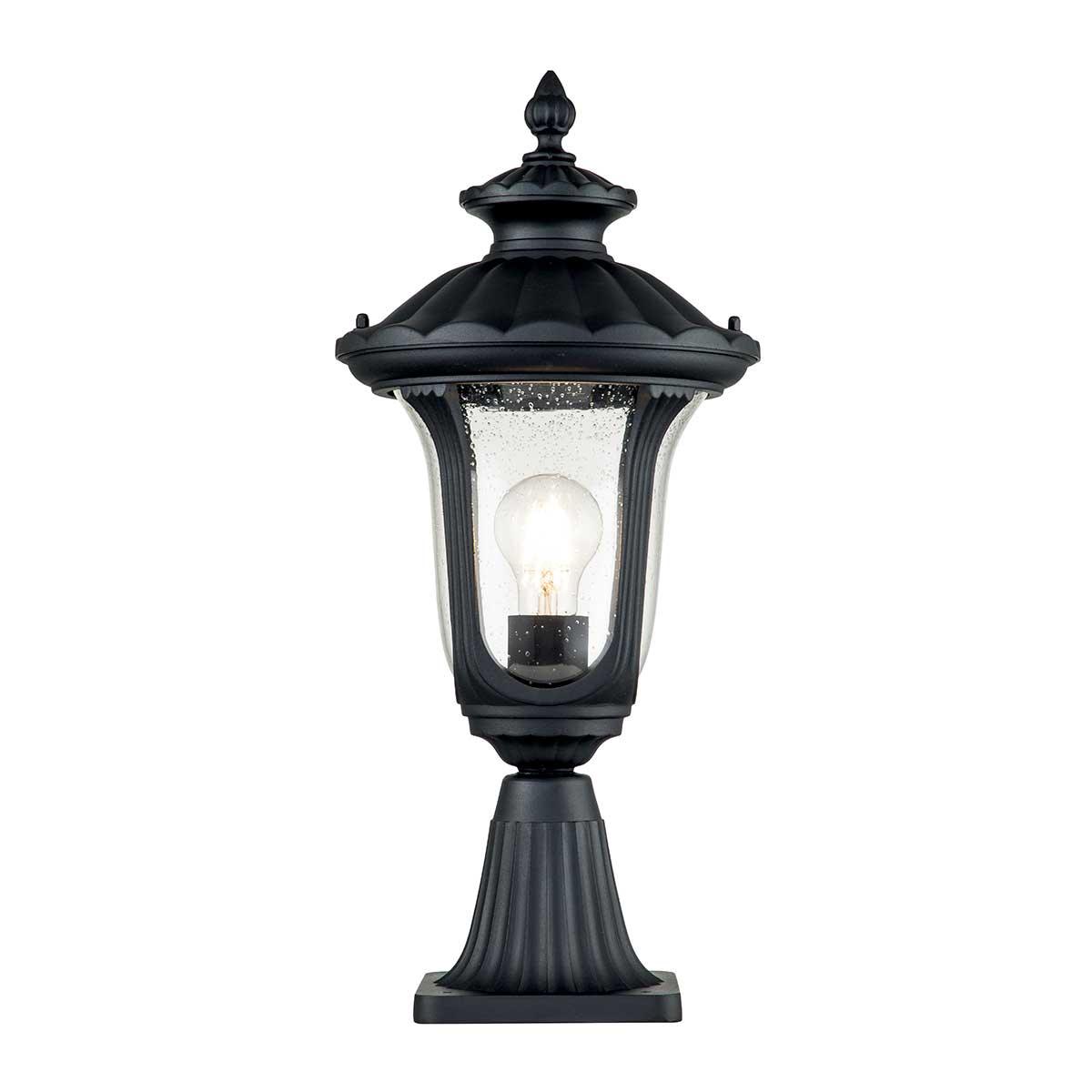 Elstead Lighting - CC3-S-BK - Pedestal Lantern