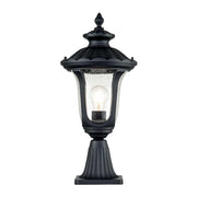 Elstead Lighting - CC3-S-BK - Pedestal Lantern