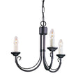 Elstead Lighting - CH3-BLACK - Elstead Lighting Chandelier from the Chartwell range. Chartwell 3 Light Chandelier Product Code = CH3-BLACK