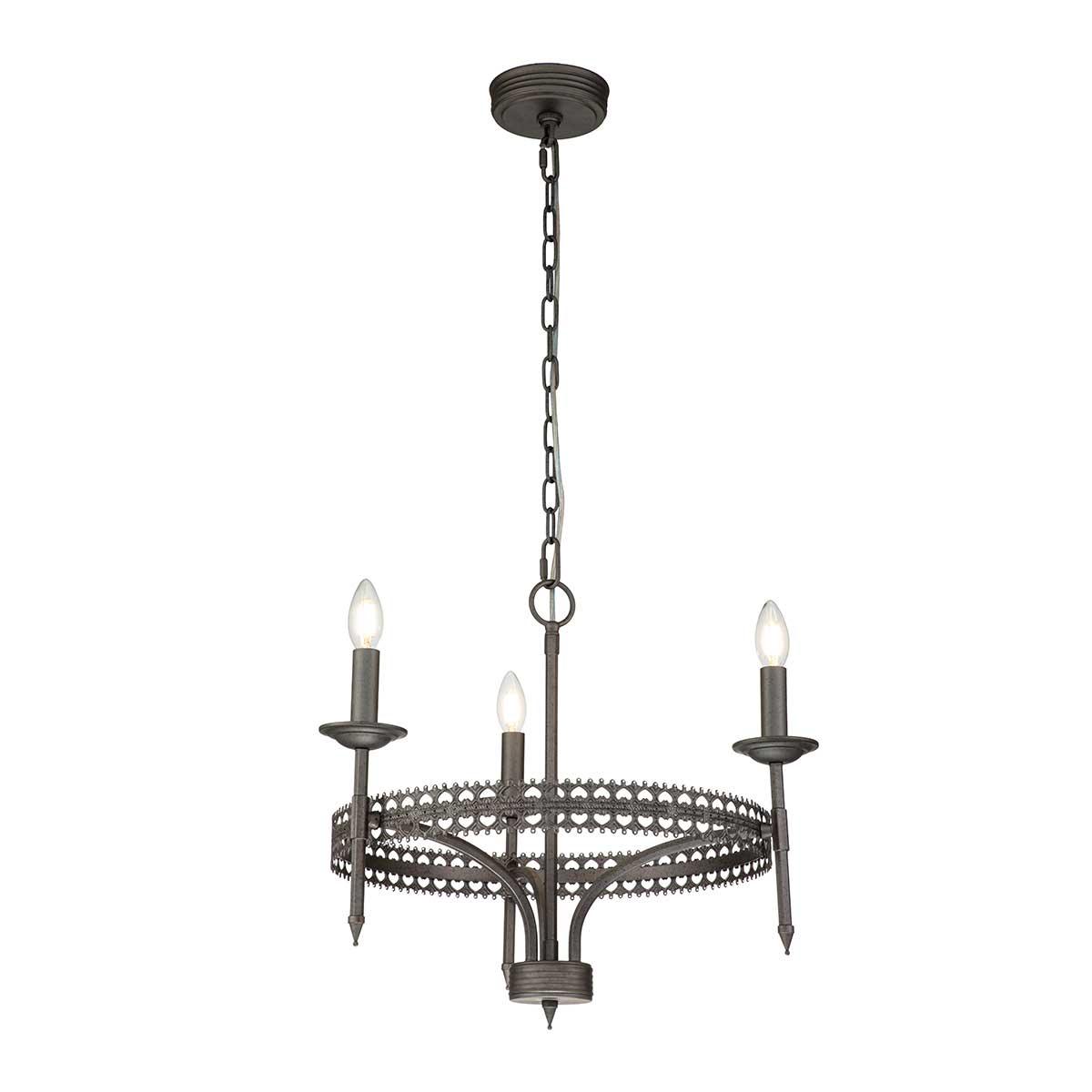 Elstead Lighting - CROWN3 - Elstead Lighting Chandelier from the Crown range. Crown 3 Light Chandelier Product Code = CROWN3